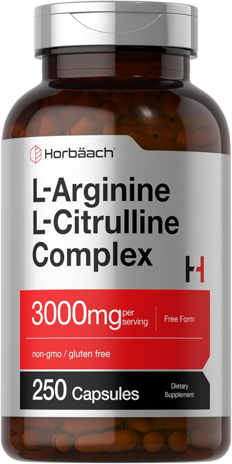Horbäach L-Arginine L-Citrulline Complex 3000mg 250 Capsules