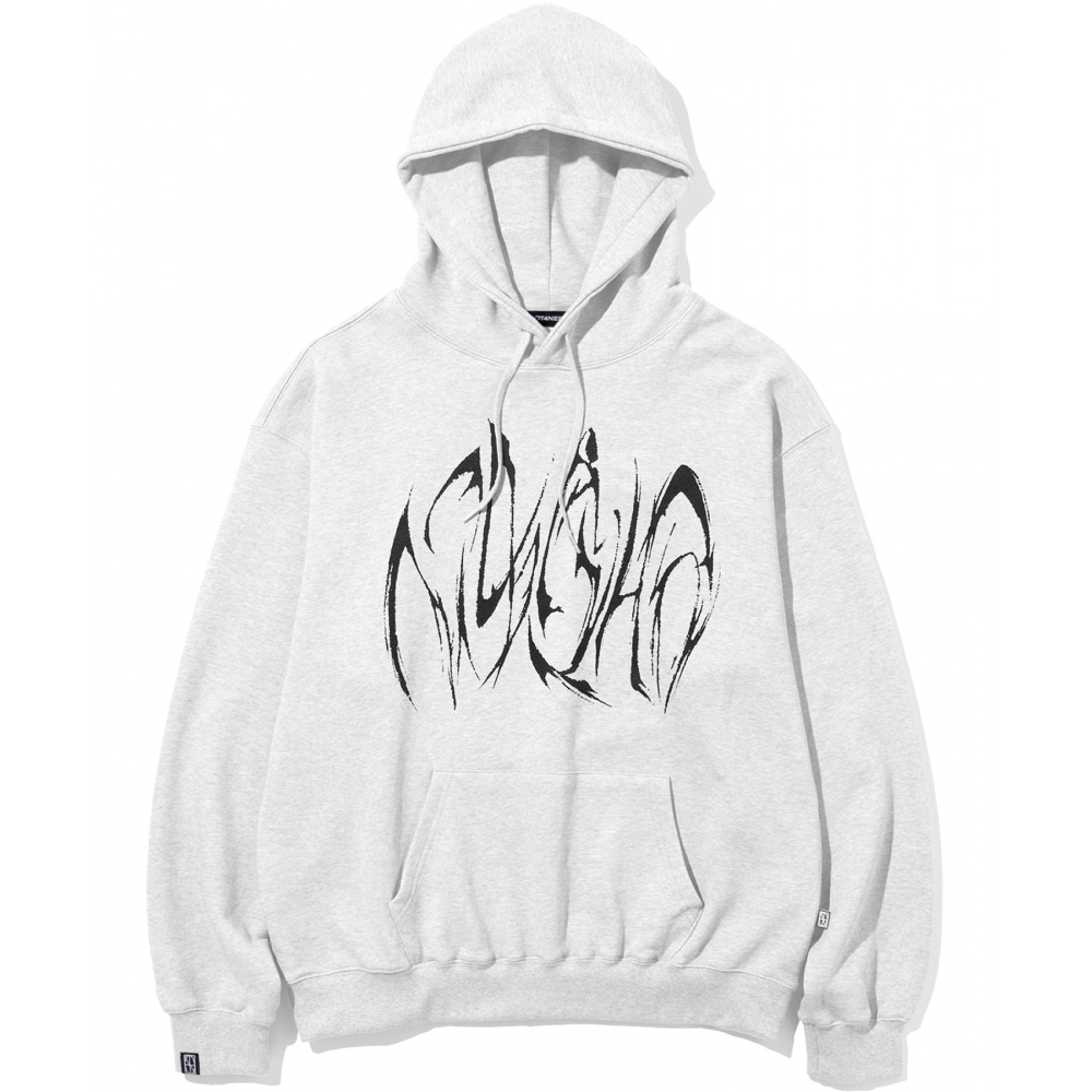 NOT4NERD ブーメランロゴプルオーバーフード-グレー