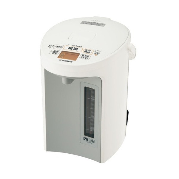 CV-GV30-WA ホワイト VE電気まほうびん 優湯生 マイコン沸とう電気ポット(3.0L)