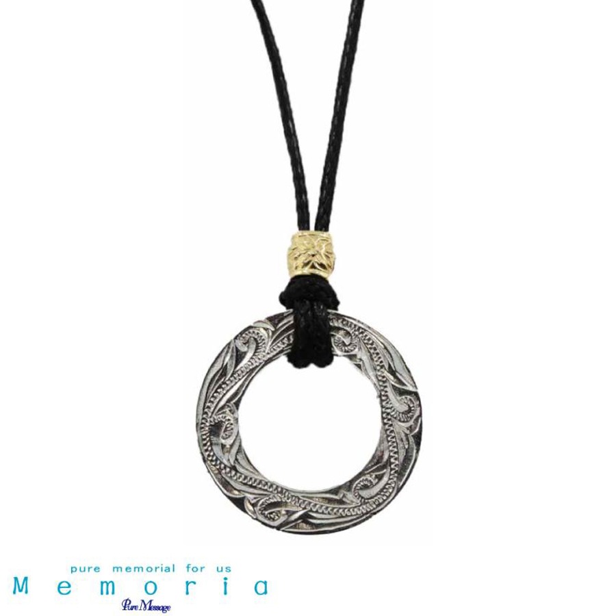 ピュア メッセージ　メモリア　PURE MESSAGE MEMORIA ステンレス ハワイアン コード ネックレス ペンダント PMM-604 アクセサリー ジュエリー アクセ メンズ レディース ペ