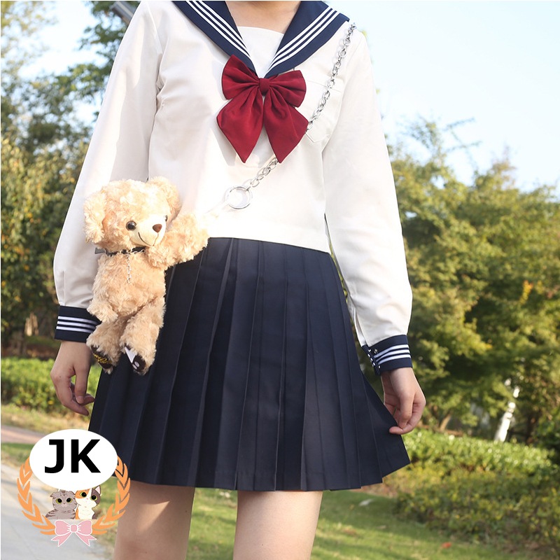 クラシック風で清楚なセーラー服 高校生セー 女子高生 可愛いコスプレ なんちゃって制服