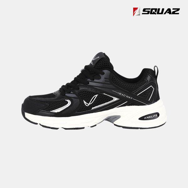女性用厚底スニーカー メッシュ ランニングシューズ スニーカー SQS400
