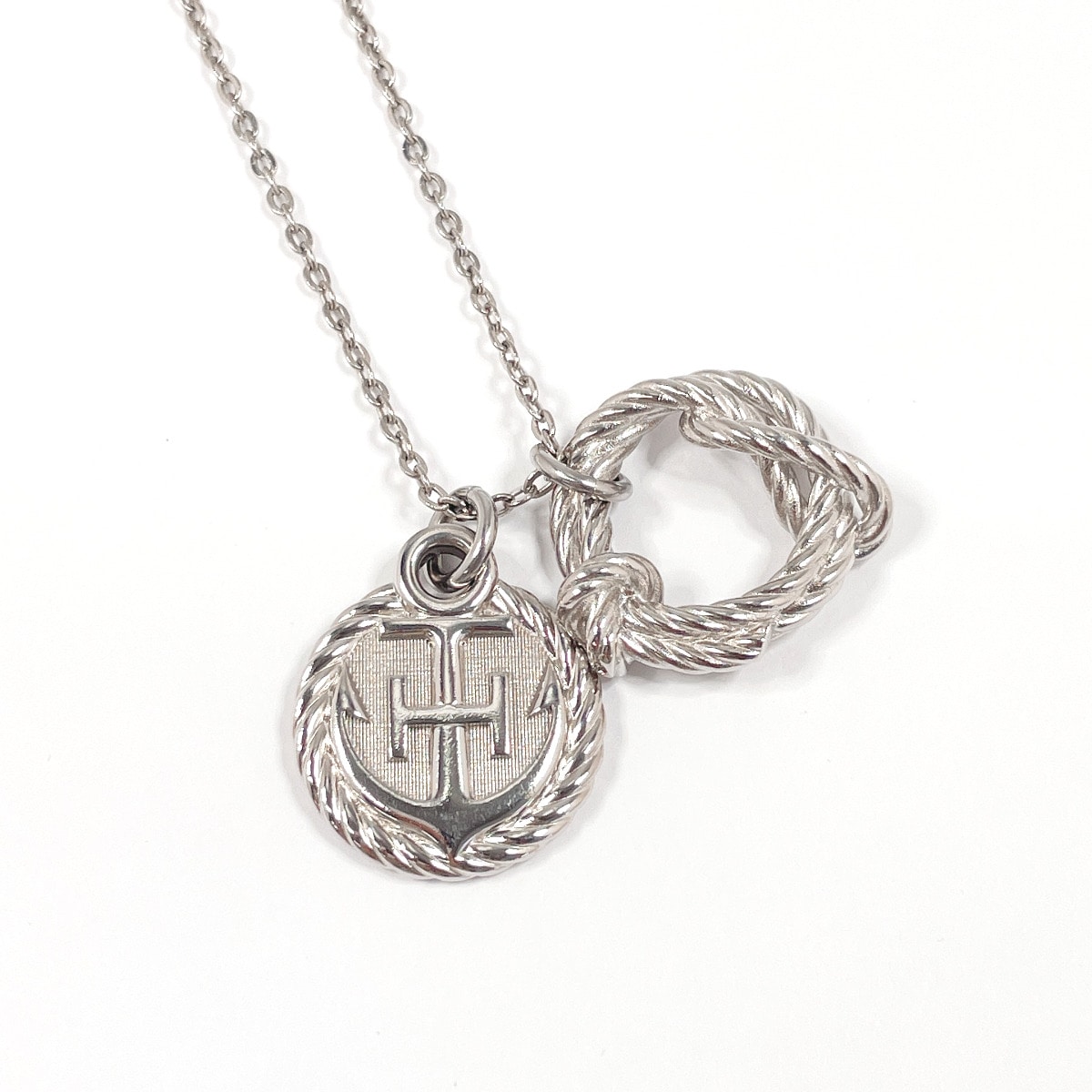 コルダージュ ロープ ネックレス シルバー メタル ユニセックス