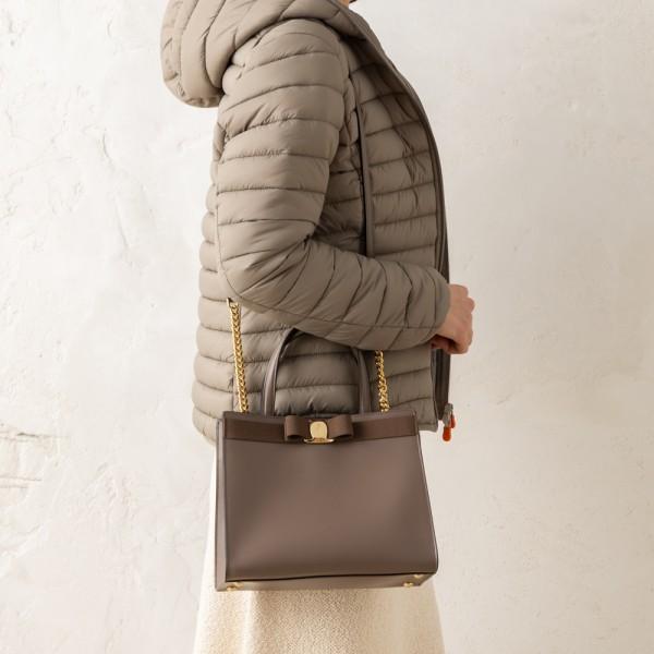 バッグ ハンドバッグ ショルダーバッグ ヴァラ グレー レディース