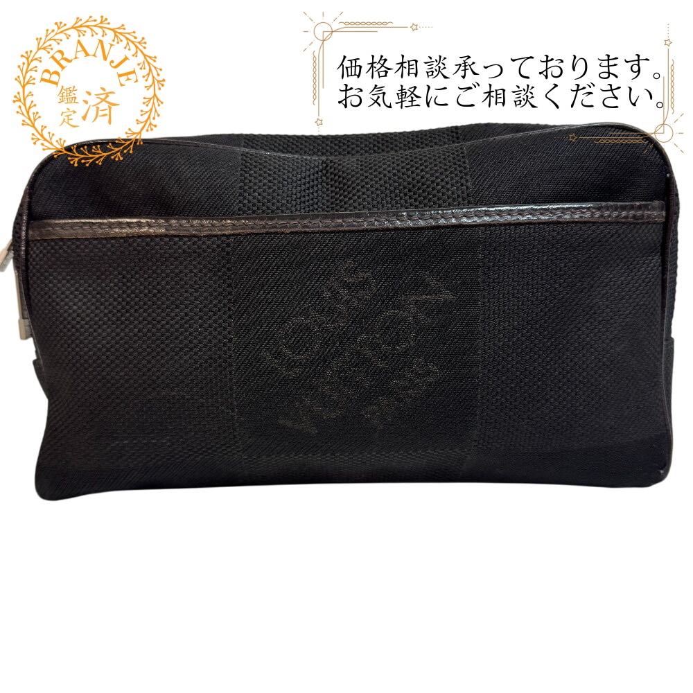 M93620 アクロバット ダミエジェアン キャンバス ショルダーバッグ ブラック メンズ