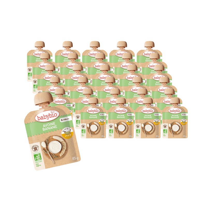 ベビーオートミール バナナ 85g 30食セット オーガニック 赤ちゃん 6ヶ月頃から 離乳食 おやつ フルーツ オートミール 6,770円