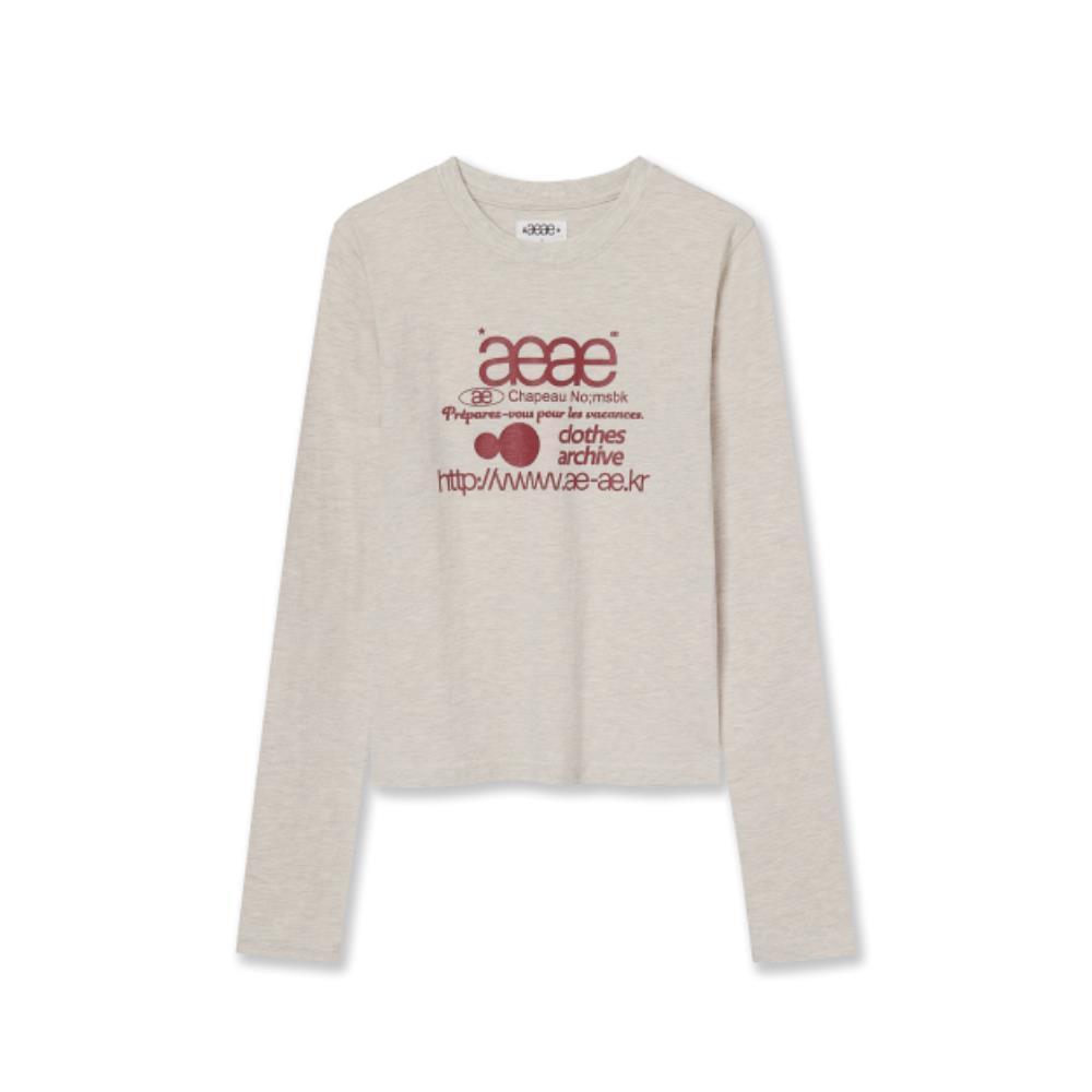 【AEAE】 WEB LOGO CROP L S ★送料・関税込★ Qoo10 aeae WEB LOGO CROP LS Tシャ