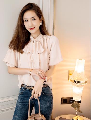 レディース 長袖 シフォンシャツ 大きいサイズ ゆったり オフィスシャツ トップス おしゃれ 通勤 通学 春 2367