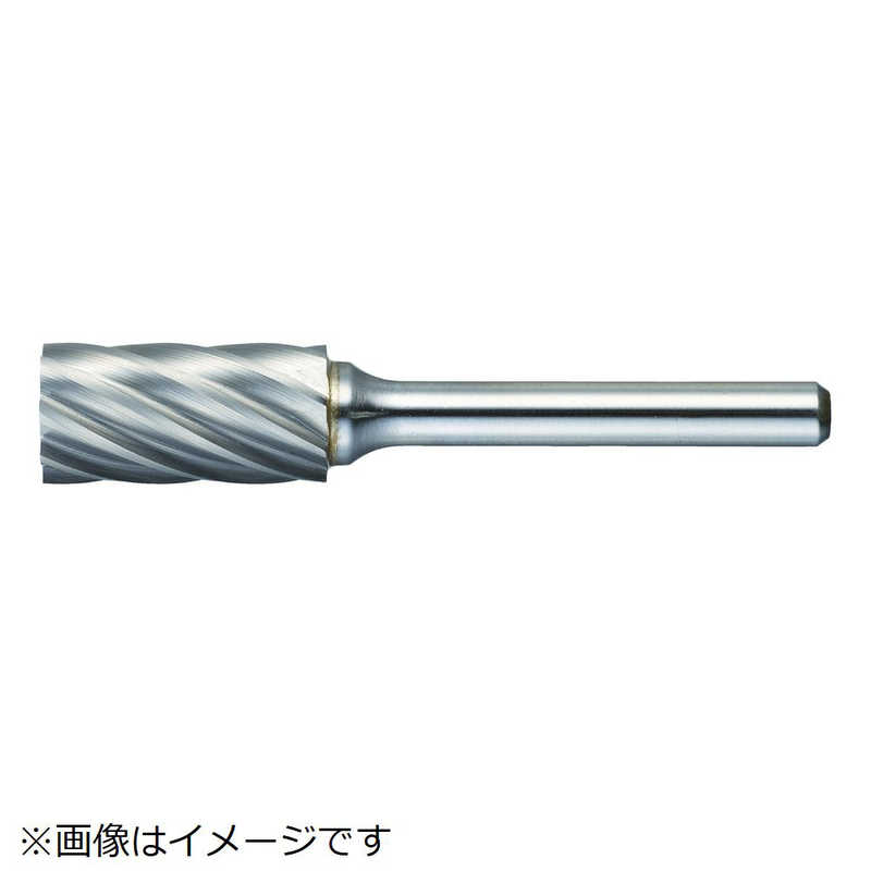 トラスコ中山 超硬バー 円筒型 Φ16X刃長25X軸6 アルミカット TA1C160