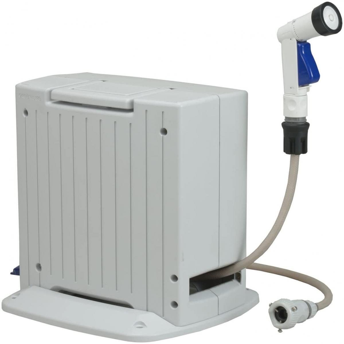 グリーンライフ(GREEN LIFE) 自動巻きホースリール ジーオート15m PRGA-15 かがまず踏むだけ楽々巻取り 幅34.0×奥行38.5×高さ32.5cmcm