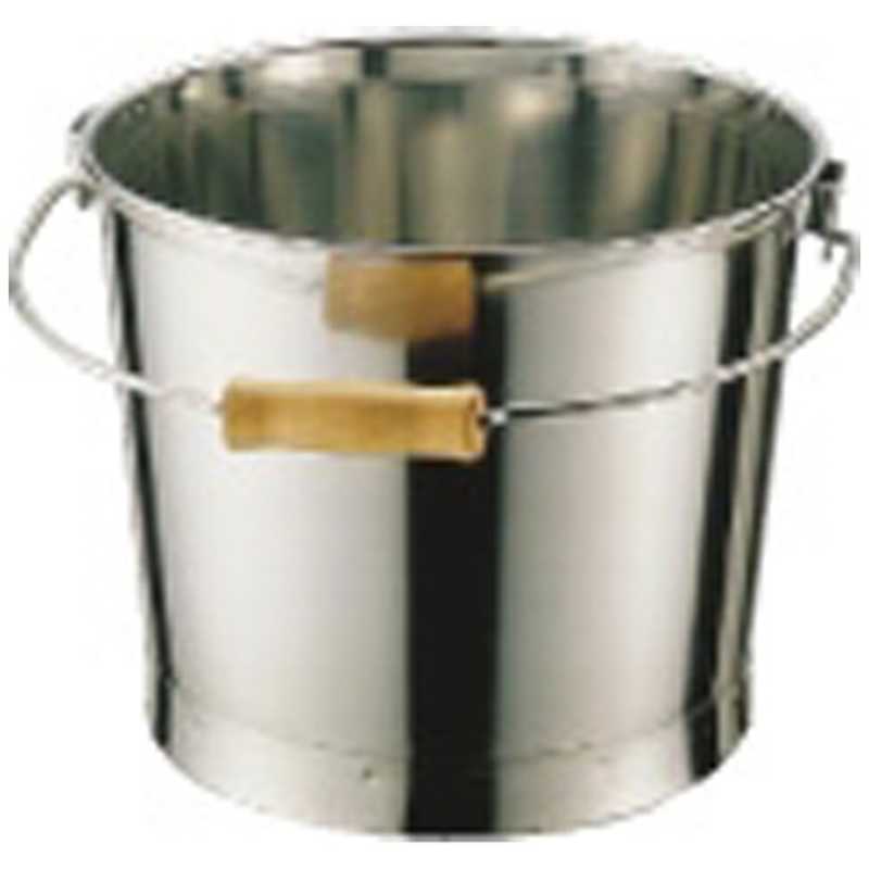 大屋金属　18-8プレスバケツ (目盛付) 20l 　ABK03020
