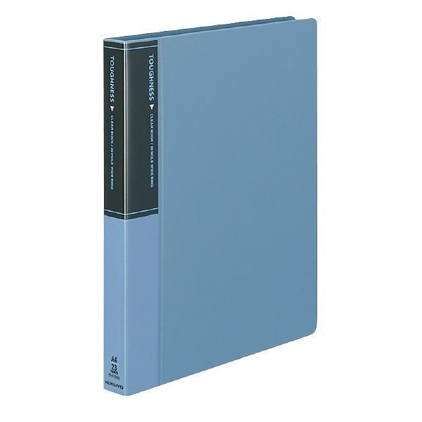 （まとめ買い）クリヤーブック タフネス A4縦 替紙式23枚ポケット30穴 青 ラ-F730B [x3]
