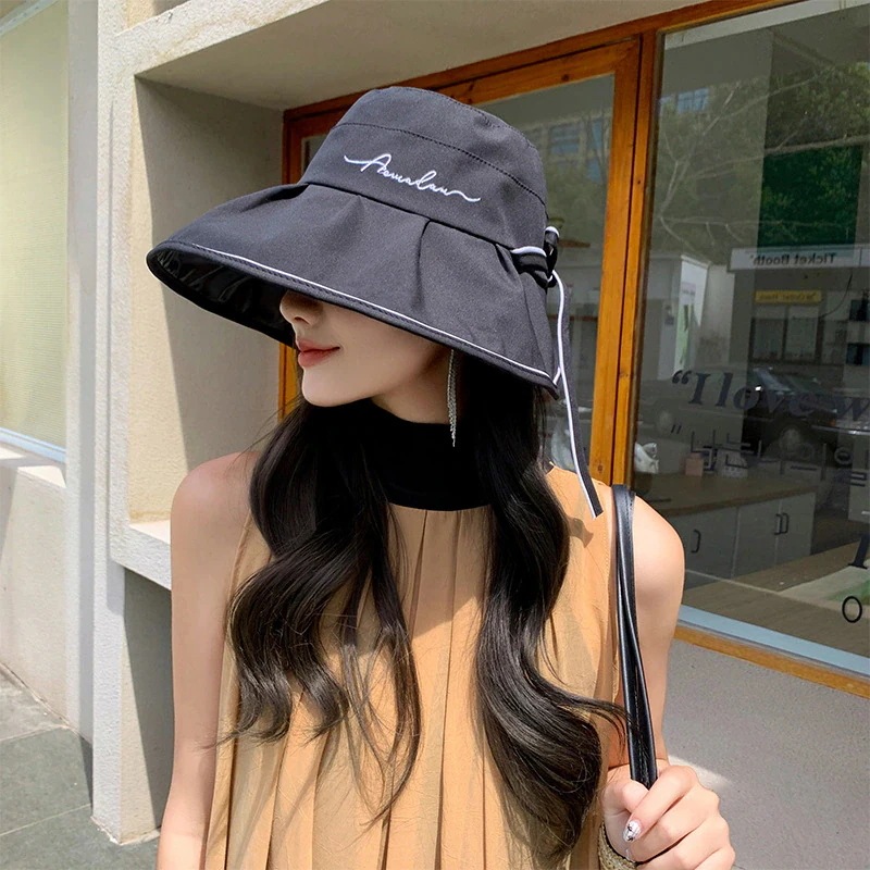 新作入荷紫外線対策 紫外线防护 韓国 ファッション 春夏 リゾート ビーチハット キャップ サンバイザー レディース UVカット アウトドア キャップ 漁師帽子 通気性 小顔効果 46aa4784