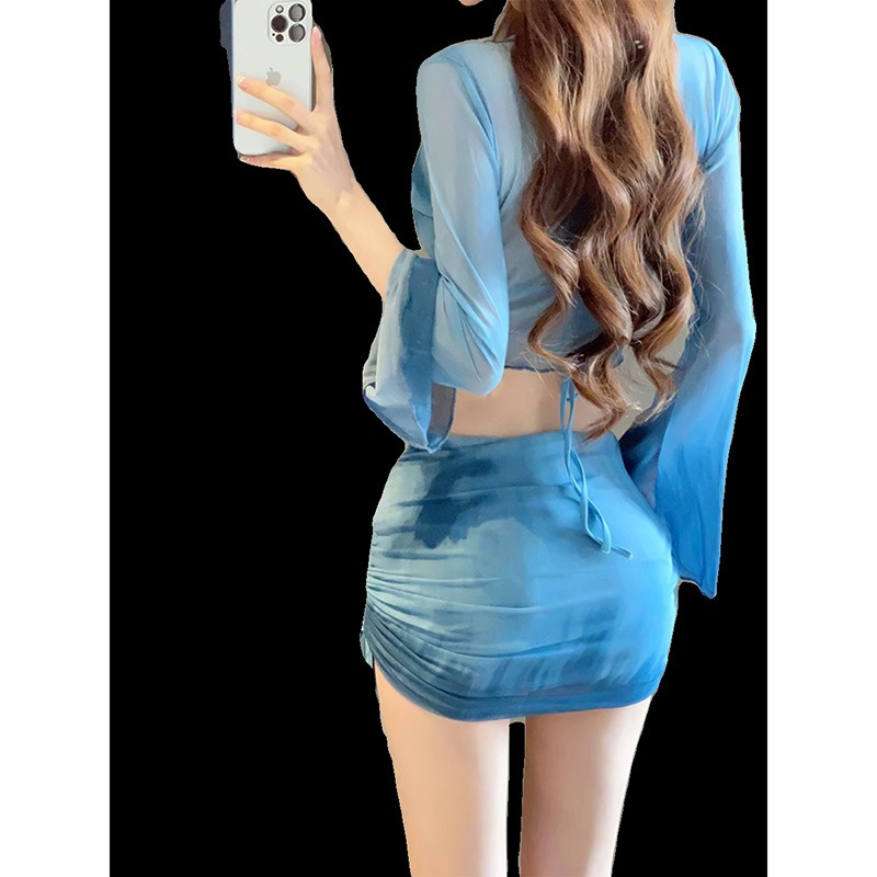 【1つ買うと10つ無料】ビキニ水着女性2025海辺の休暇4ピースセットサイズ（写真をりしてください）