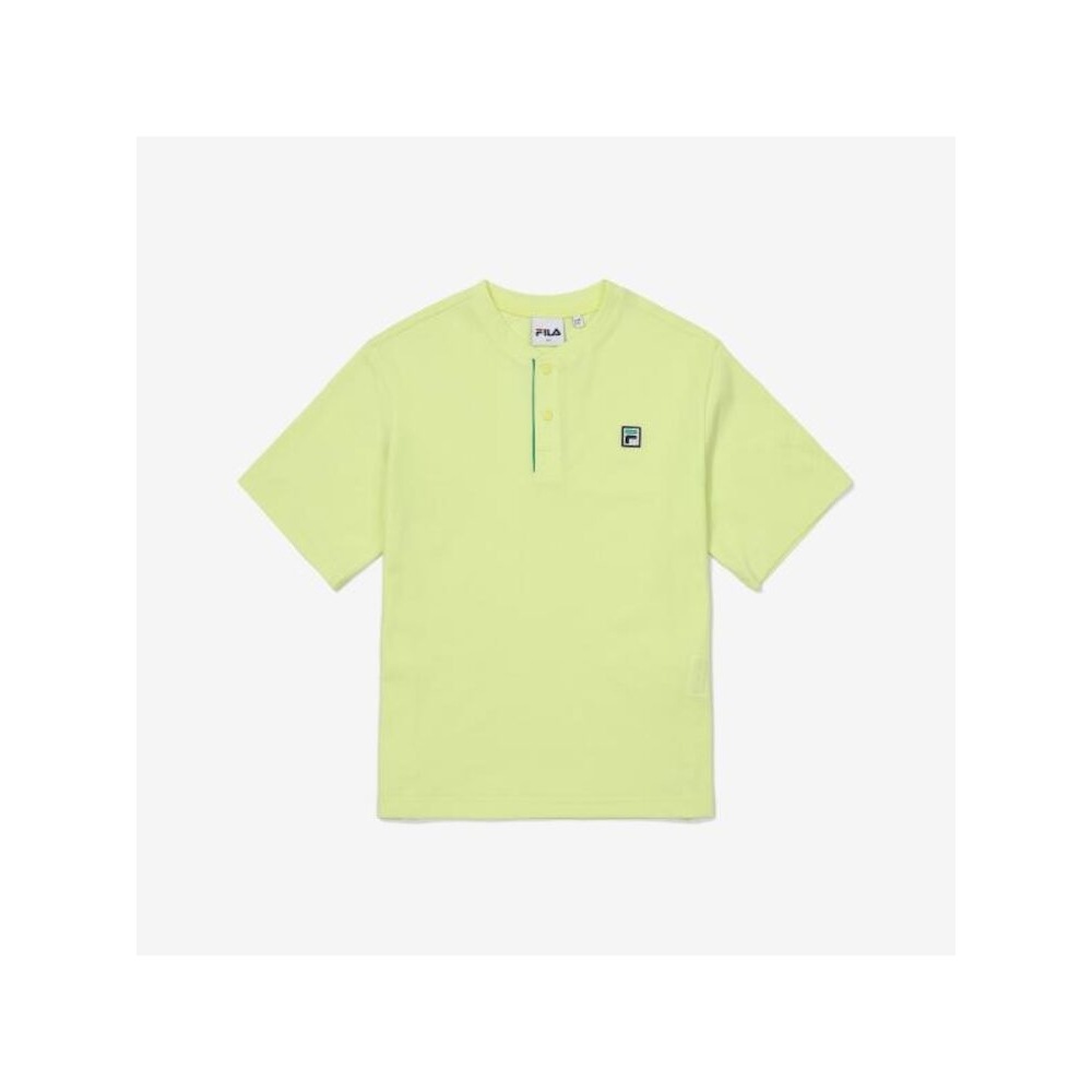[FILA KIDS] ヘンリーネックファンクショナル T シャツ (FK2RSF2202X_PLE) Q0ZFK2RSF2202XPLE
