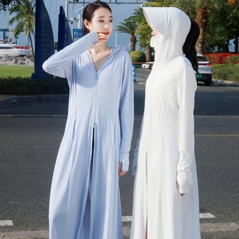 ラッシュガード UVカット 日焼け止めパーカー ホワイト ピンク 韓国 レディース オルチャン 水色 ライトブルー ライトグレー 白 グレー 日焼け防止パーカー 日除けパーカー 4,615円