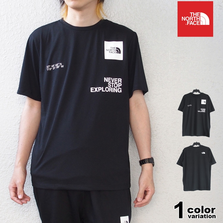 Tシャツ 半袖 速乾 バックプリント ロゴ EUライン　nf0a8bqx