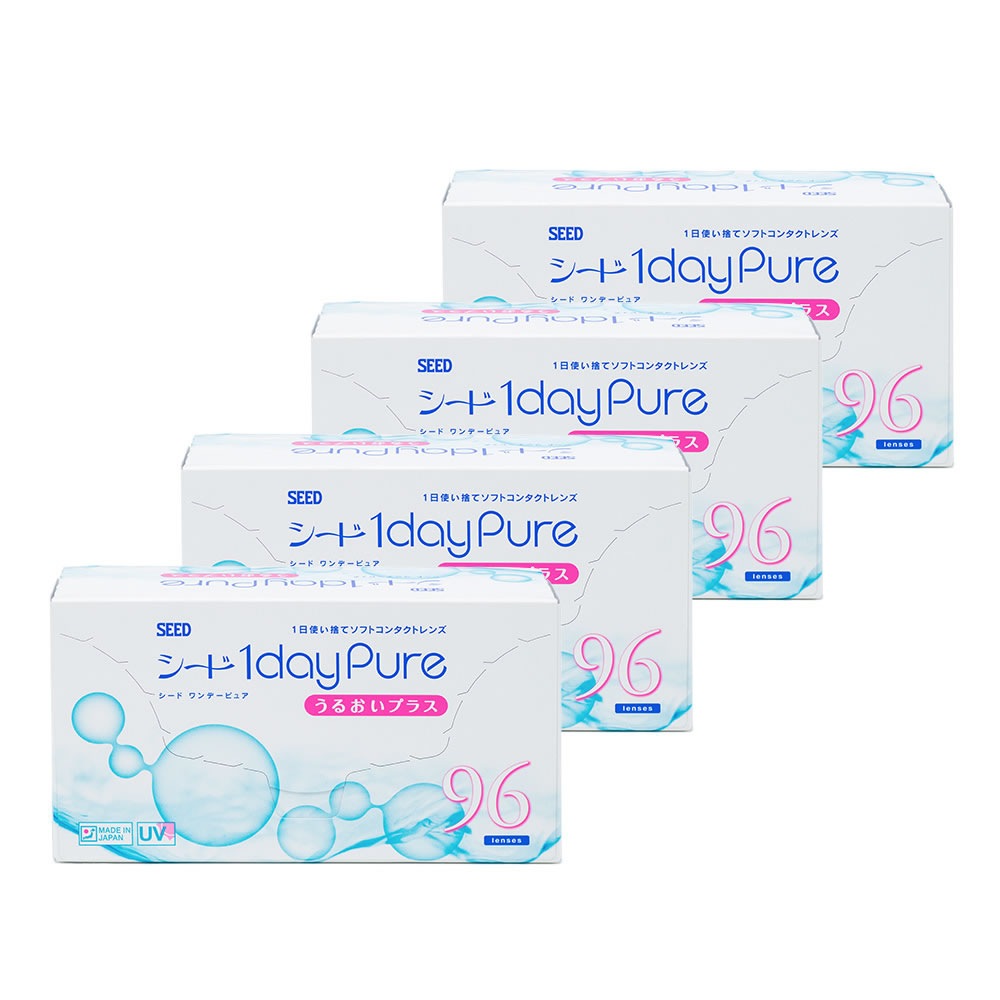 シード ワンデーピュアうるおいプラス 96枚 (4箱)