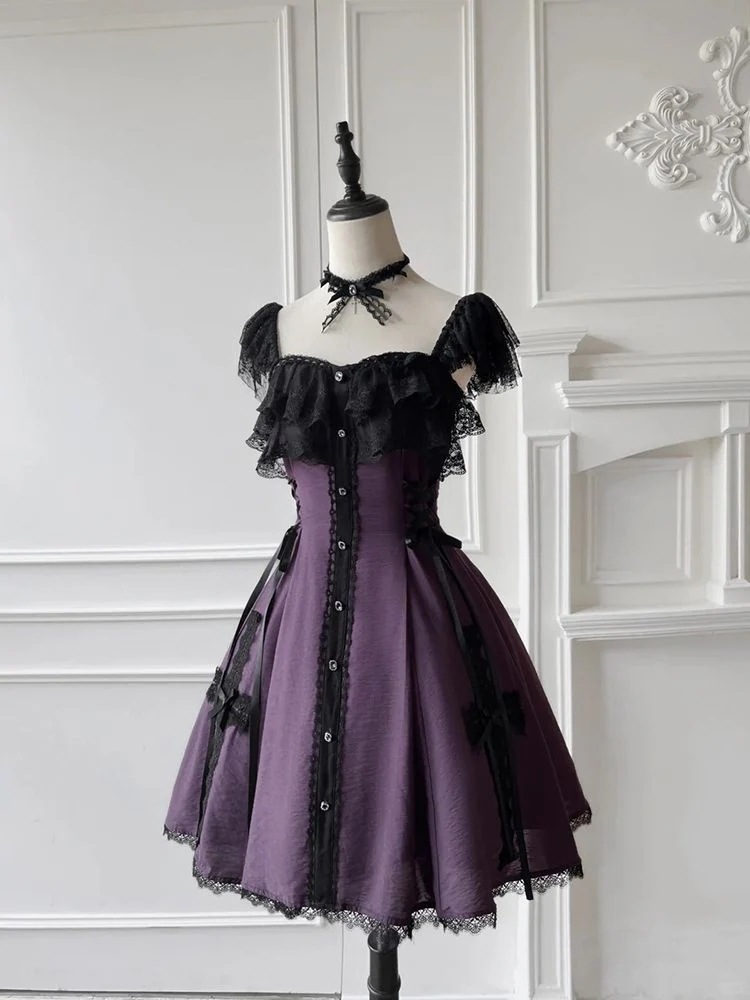 ウエストレースリボン着痩せポンポンプリンセスキャミソールアイドル衣装 ロリータ