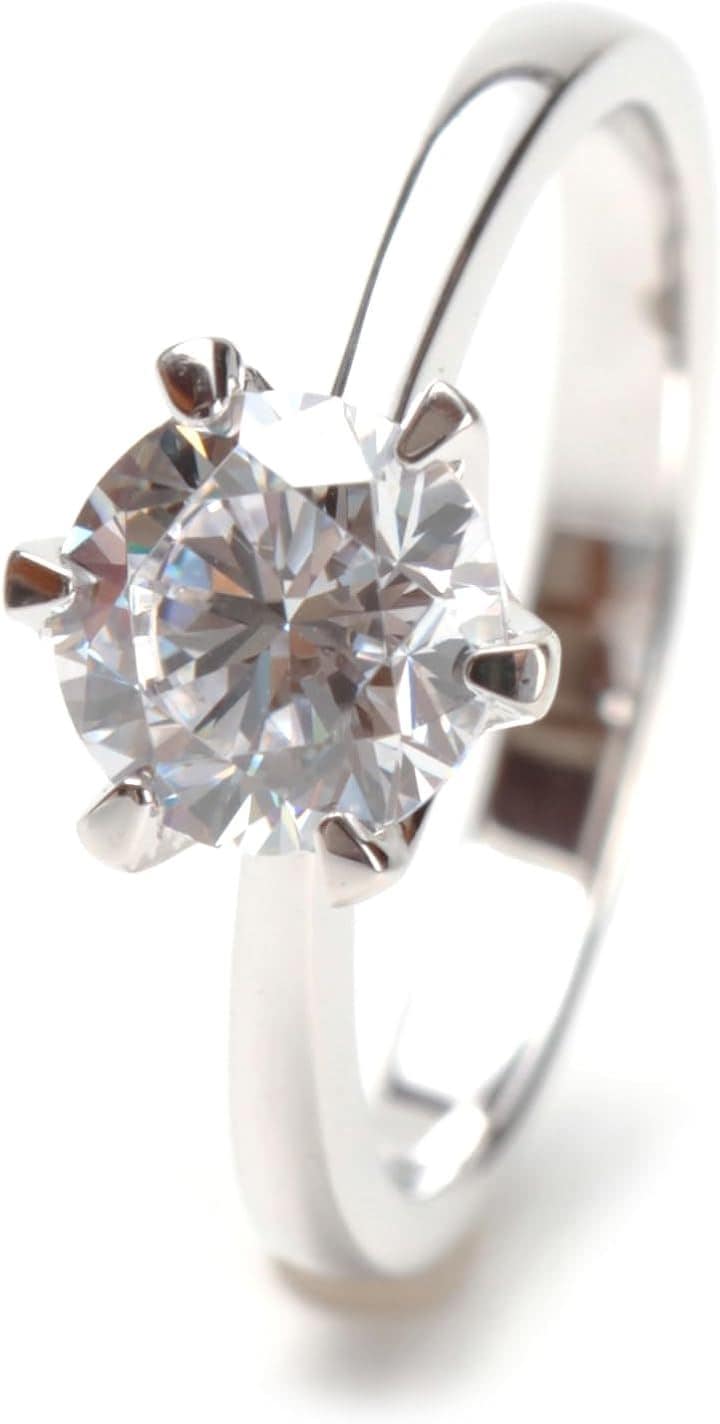 プロポーズリング ダミーリング 箱付き 婚約指輪 engagement 指輪ケース エンゲージリング 8号 箱パカ サプライズ プレゼント 誕生日 記念日 結婚 シルバー( 8号)