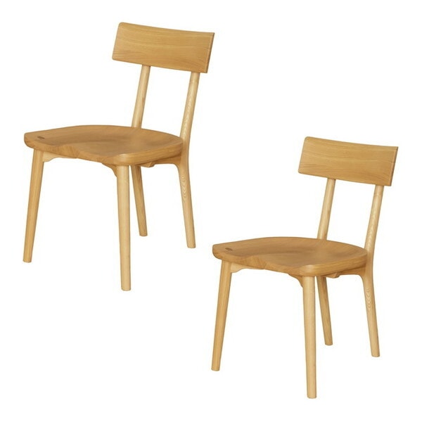 筑波産商 クラフト ダイニングチェア 2脚 NA メーカー直送