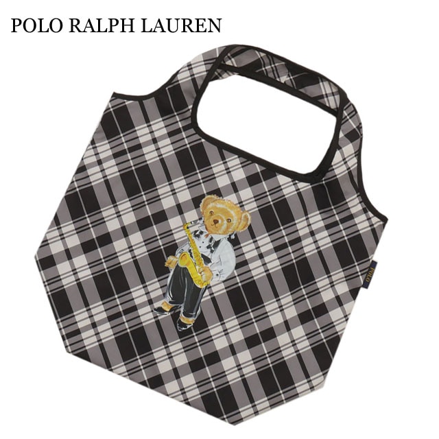 ポロ ラルフローレン POLO RALPH LAUREN ポロベア チェック Shopping Bag ショッピングバッグ BLACK 277-003021-011