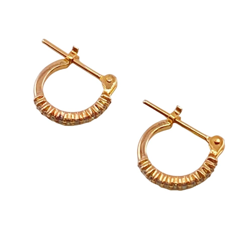 エタニティフープピアス 天然ダイヤ 0.1ct K18ゴールド ピアス ゴールド レディース ブランド