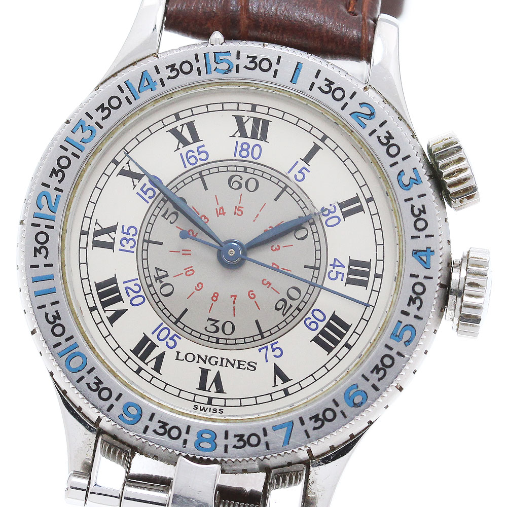 ロンジン LONGINES L2.607.4 リンドバーグ アワーアングル 手巻き ボーイズ _861596【中古】