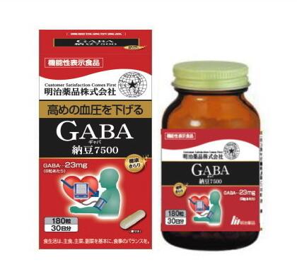 上品】 明治薬品 健康きらり ＧＡＢＡ（ギャバ）納豆７５００