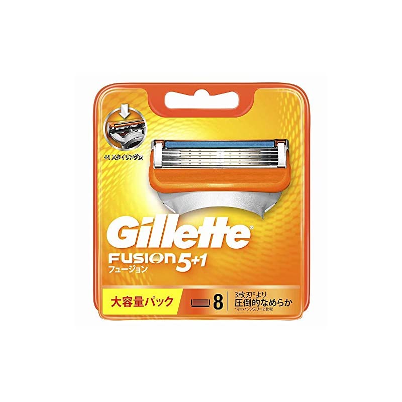 ジレット 髭剃り フュージョン5+1 替刃8個入