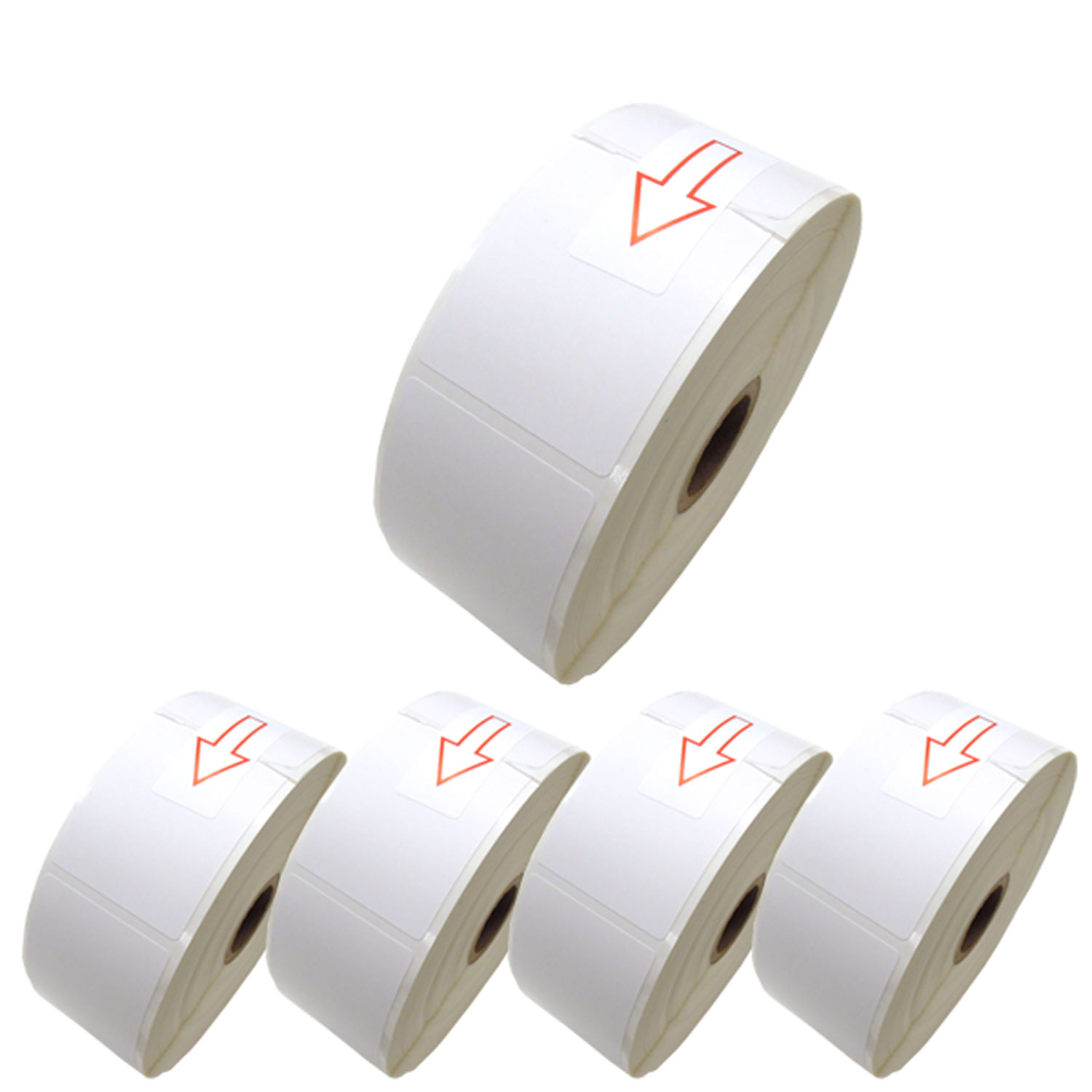 ブラザー用 RDロール プレカット紙ラベル (感熱紙) RD-U06J1 互換品 40mm×60mm 蛍光増白剤不使用 1126枚入り 5個セット