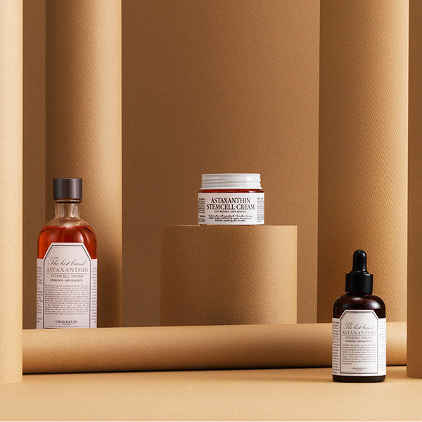 アスタキサンチン ステムセル3点セット(トナー+セラム+ジェルクリーム)