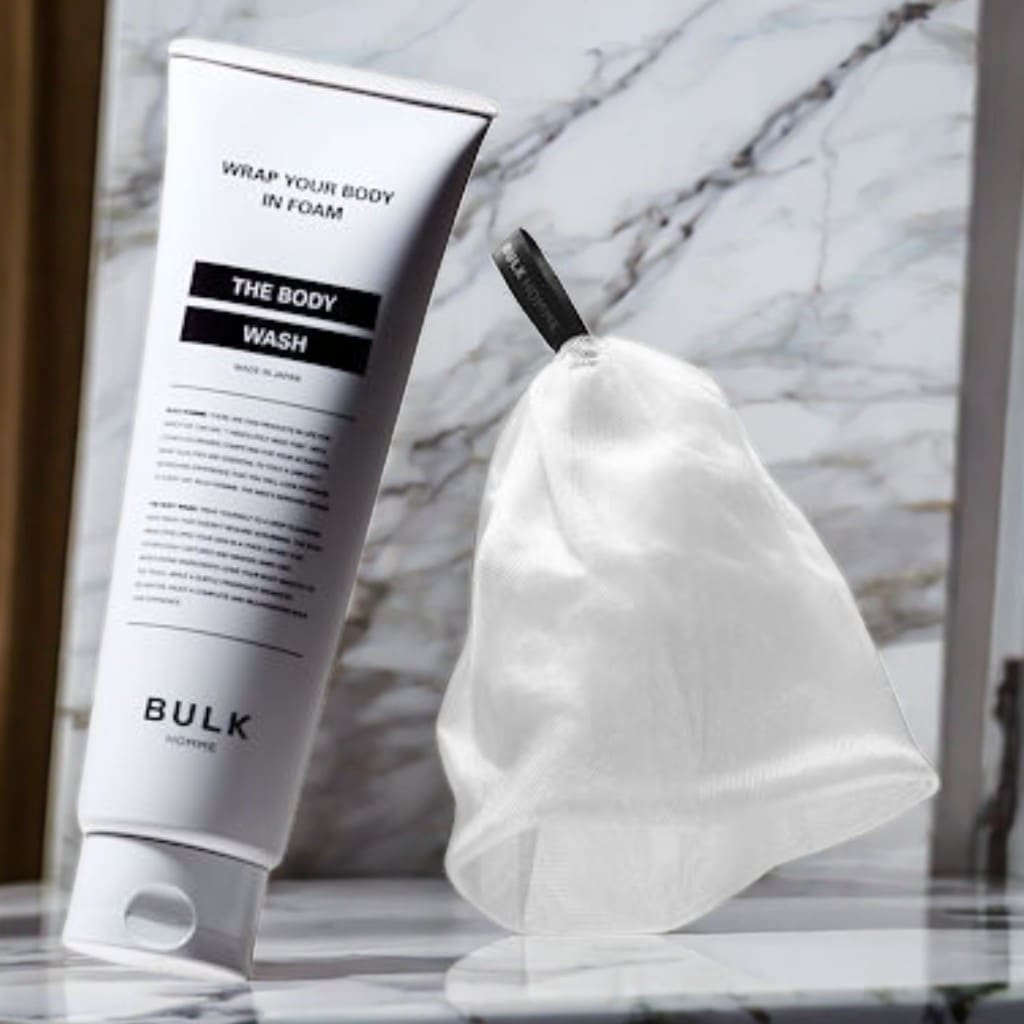 バルクオム ボディウォッシュ & 泡立てネット 各1個 (メンズ ボディケア セット ボディ用 泡立てネット ボディーソープ ギフト) BULKHOMME THE BODY WASH & THE BU