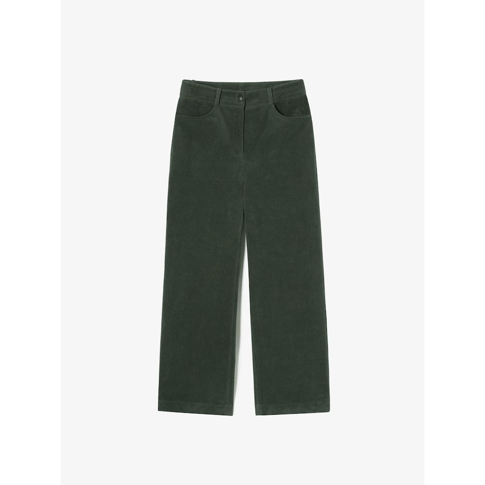 ラコステ女性用セミワイドコーデュロイパンツ HF525E-54N BMY Q2NHF525E-54NBMY