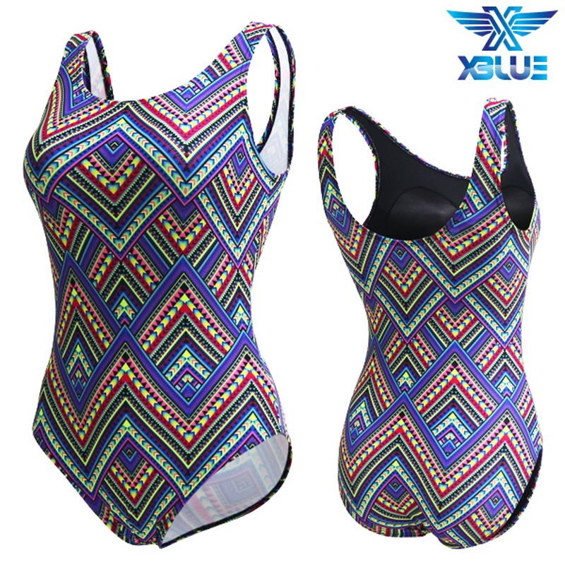 レディースアクアワンピース水着 女性 水泳 耐塩素性 ハイアクティブ 水着 XBL-0021-34 4,338円