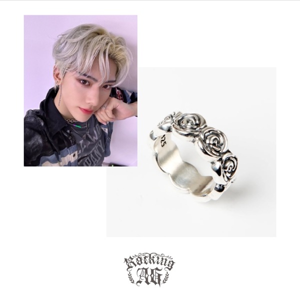 【ZB1 ricky着用】rockingag [R086] Rose Ring