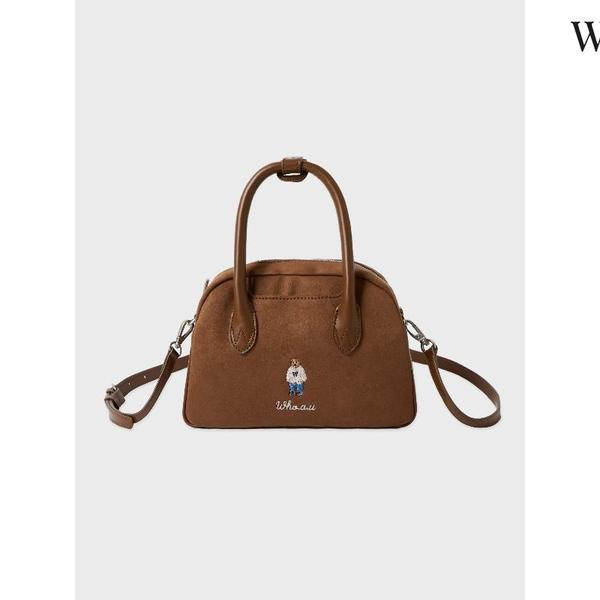 スエード ボストンバッグ (WHBGF4T32A)