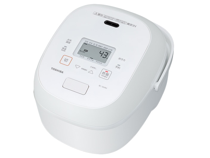 TOSHIBA　東芝　10合炊き　IH炊飯ジャー　炊飯器　真空IH RC-18VRV(W) [グランホワイト]/【送料区分Mサイズ】