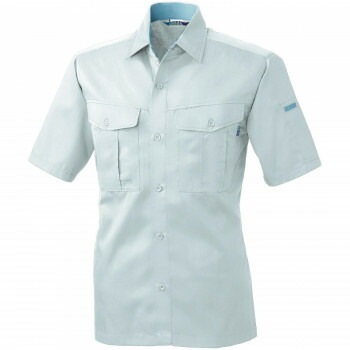 桑和 VA417 半袖シャツ 4Lサイズ シルバーグレー（22） VIVA SOWA