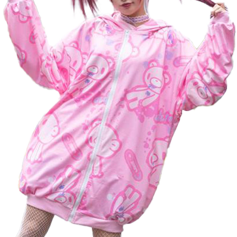 パステルグルーミー ZIP パーカー 長袖 原宿 原宿系 病みかわいい 病みかわ ゆめかわいい ファンシー キュート デコラ