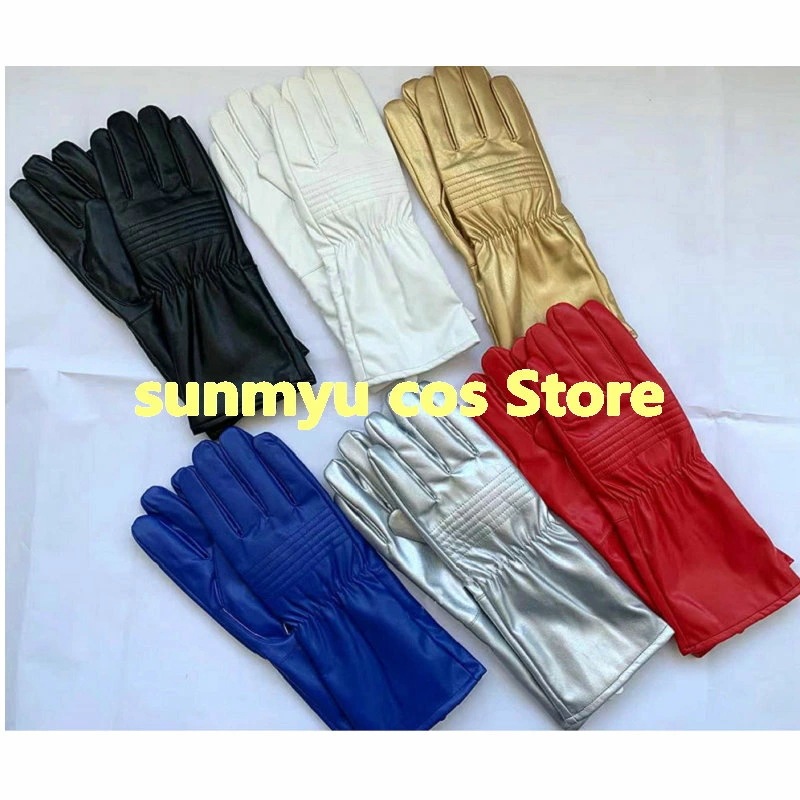 高品質　合皮手袋　グローブ　赤い手袋　白い手袋　黒い手袋　赤い手袋　ブルー手袋　ゴールド手袋　シルバー手袋　コスプレ衣装　フリーサイズ