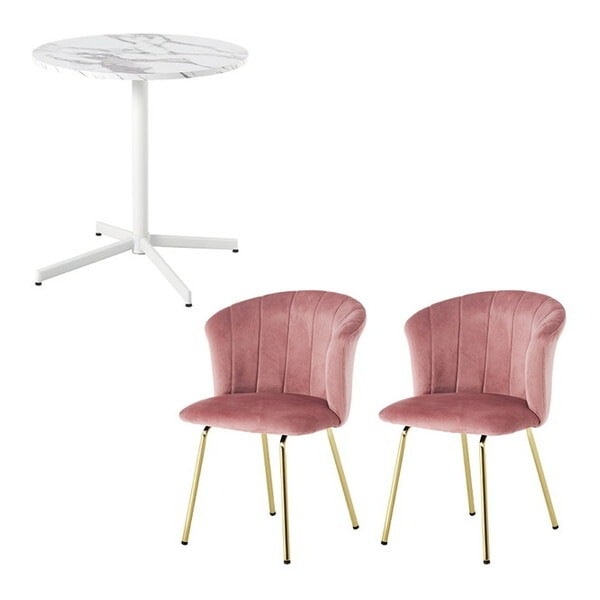 LT-4931MWH-65DPI-S テーブル&チェア3点セット メーカー直送