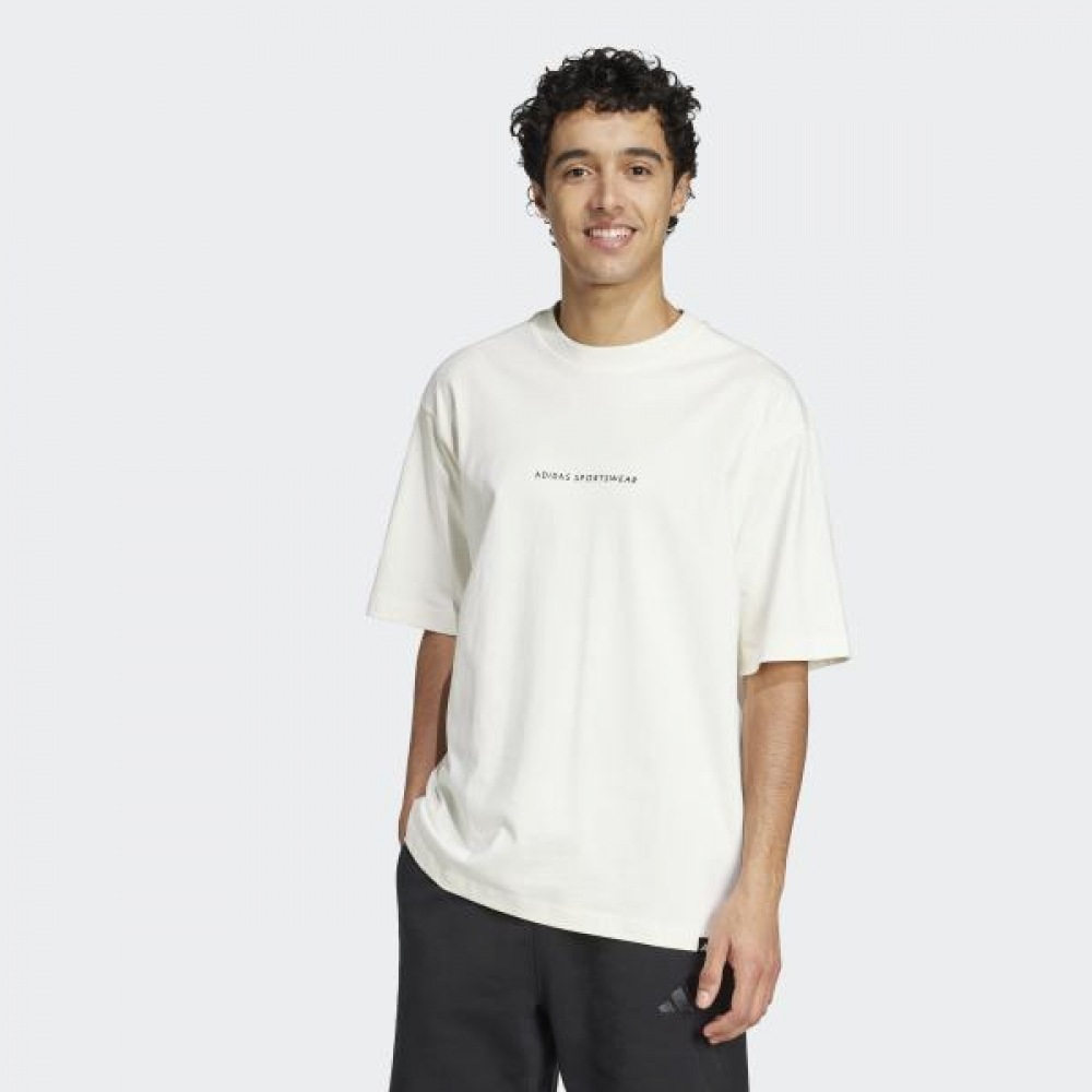 アディダスユニセックスコットンTシャツ JJ3971 コードドゥードルキャンプグラフィック t シャツ