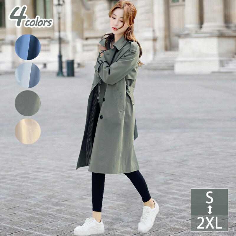 トレンチコート レディース アウター コート ショート 入学式 卒業式 通勤 九分袖 ライナー ライナー付き 大きいサイズ 小さいサイズ 就活 入学式 卒業式 長袖 アウター ジャケットコート 腰紐付