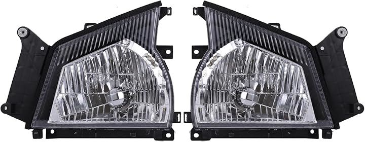 いすゞ フロント クリスタル ヘッドライト 左右セット 超低 PM エルフ NHR69 NHS69 NKR81 NKR82 NKS81 NPR81 NPS72 NPS81 等 社外品