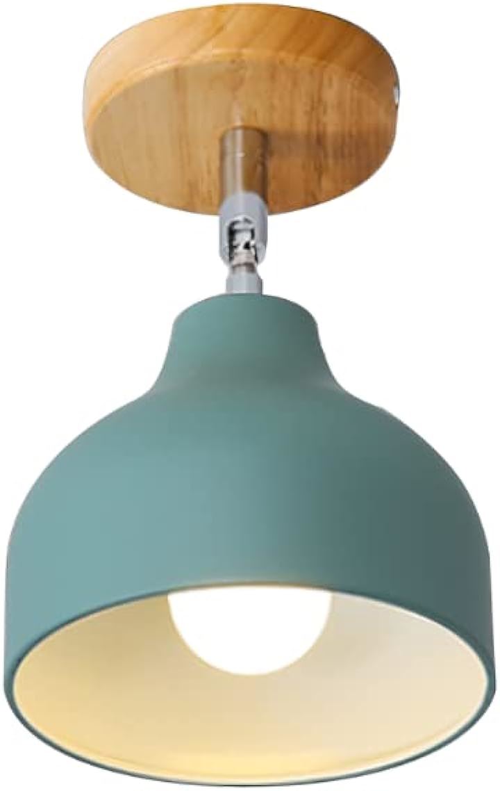 KY LEE シンプルで 現代 木製 シーリングライト 照明器具 リビング キッチン 間接照明 北欧 角度調整可能 1灯 おしゃれ 天井照明 簡単取付( CIL-0059)