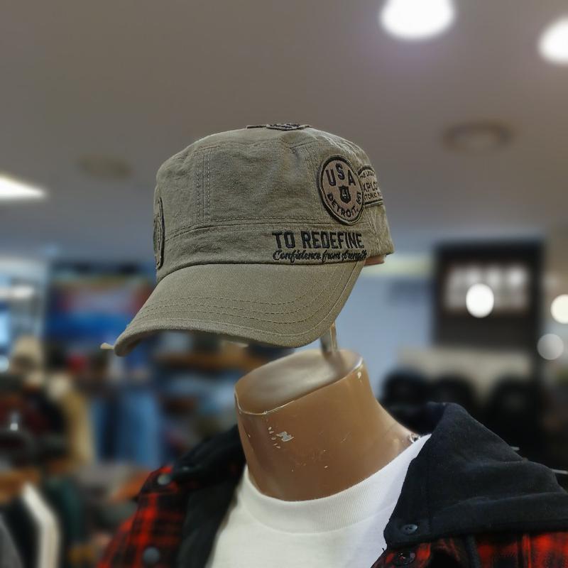 （共用）ヴィンテージワッペン装飾刺繍軍帽JR2GCU523KH_BP