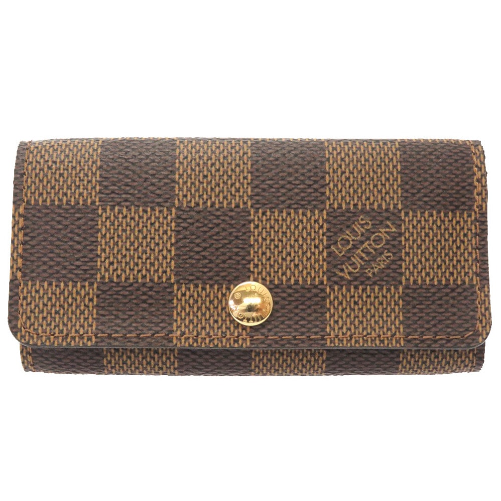 美品 ミュルティクレ4 ダミエ N62631 キーケース ダミエキャンバス/ダミエキャンバス ブラウン LV 0127【中古】 ユニセックス