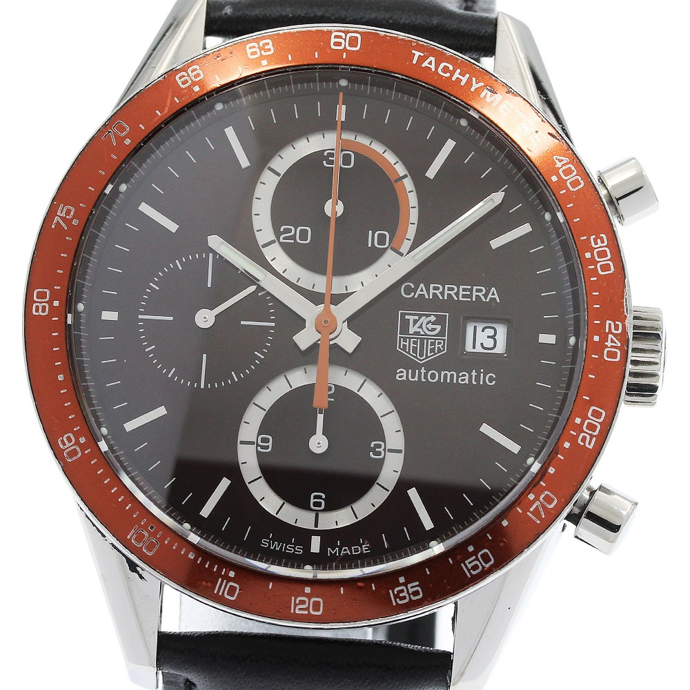 タグホイヤー TAG HEUER CV2013 ニューカレラ デイト クロノグラフ 自動巻き メンズ _942649【中古】