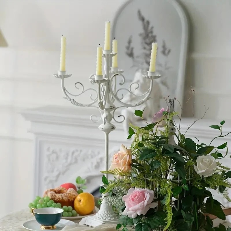 キャンドルホルダー ヨーロッパ ヴィンテージ調 おしゃれ かわいい インテリア レトロ調 アンティーク調 カフェ ショップ ウェディング